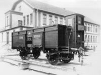 Dvounápravový vůz pro přepravu uhlí pro Severní dráhu Ferdinandovu z roku 1901