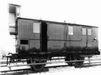 Služební vůz s poštovním oddílem Dp pro Rumunské státní dráhy, rok 1905