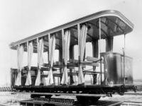 Tramvajový letní přípojný vůz pro dráhu Ostrava-Karviná z roku 1904