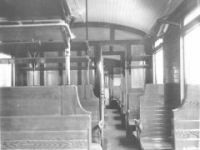 Interiér osobního vozu 3. třídy, řady Ci pro ČSD, rok výroby 1923