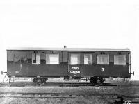 Přípojný vůz 3. třídy CDl se služebním oddílem pro ČSD, rok výroby 1932