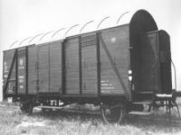 Krytý nákladní vůz Zsr pro americko-britskou okupační zónu v Německu, rok výroby 1948