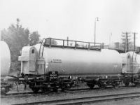 Čtyřnápravový kotlový vůz o obsahu 480 hl pro NDR, rok výroby 1960