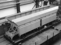 Skříň pro šestinápravový výsypný vůz Faals o ložném objemu 70 m<sup>3</sup>, roky výroby 1998 - 2000